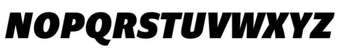 Niko Black Italic Font UPPERCASE