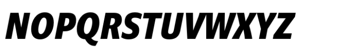 Niko Condensed Extrabold Italic Font UPPERCASE