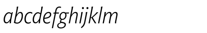 Niko Condensed Extralight Italic FONT
