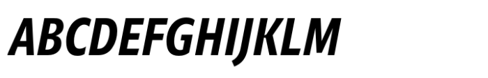 Niko Extra Condensed Bold Italic Font UPPERCASE