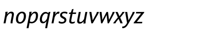 Niko Regular Italic Font LOWERCASE