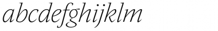 Nikola Extra Light Italic Font LOWERCASE