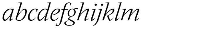 Nikola Light Italic Font LOWERCASE