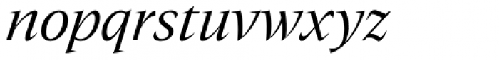 Nikola Regular Italic Font LOWERCASE