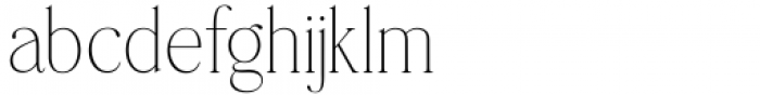 Nillota Thin Font LOWERCASE