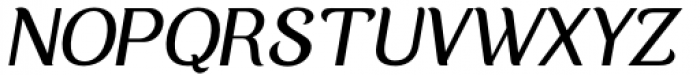 Nimba Regular Italic Font UPPERCASE