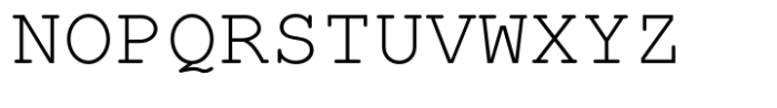 Nimbus Mono L Pro Regular Font UPPERCASE