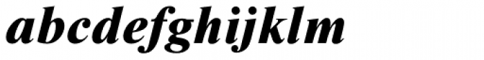 Nimbus Roman D ExtraBold Italic Font LOWERCASE