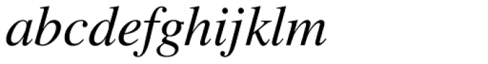 Nimbus Roman No 9 L Italic Font LOWERCASE
