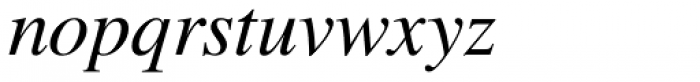Nimbus Roman No 9 L Italic Font LOWERCASE