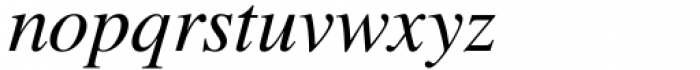 Nimbus Roman No. 9 L Regular Italic Font LOWERCASE