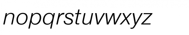 Nimbus Sans Arabic Light Italic Font LOWERCASE