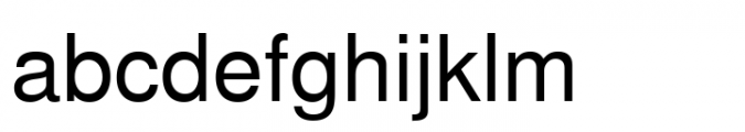 Nimbus Sans Chinese Simplified Regular Font LOWERCASE
