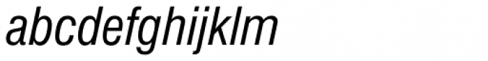 Nimbus Sans D Cond Italic Font LOWERCASE