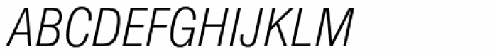Nimbus Sans D Cond Light Italic Font UPPERCASE
