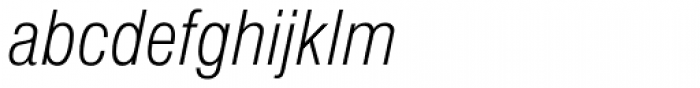 Nimbus Sans D Cond Light Italic Font LOWERCASE