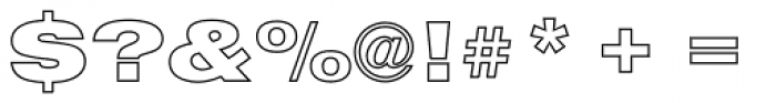 Nimbus Sans D Outline Black Extended Font OTHER CHARS