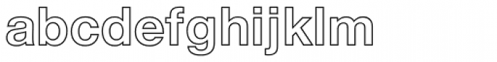 Nimbus Sans D Outline Bold Font LOWERCASE