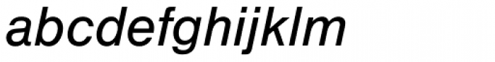 Nimbus Sans Italic Font LOWERCASE