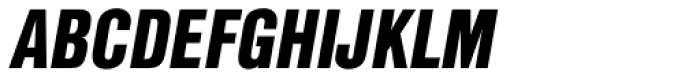 Nimbus Sans L Cond Black Italic Font UPPERCASE