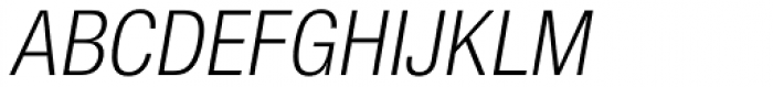 Nimbus Sans L Cond Light Italic Font UPPERCASE