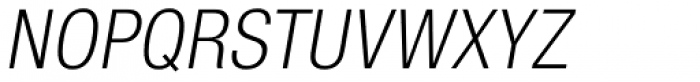 Nimbus Sans L Cond Light Italic Font UPPERCASE