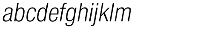 Nimbus Sans L Cond Light Italic Font LOWERCASE