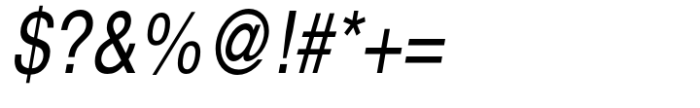 Nimbus Sans L Regular Condensed Italic Font OTHER CHARS