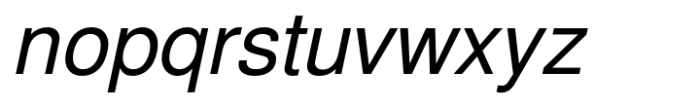 Nimbus Sans L Regular Italic Font LOWERCASE