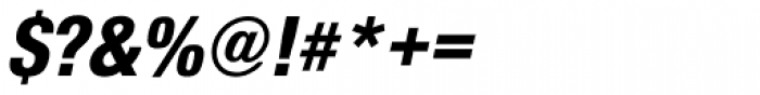 Nimbus Sans Novus Cond Heavy Italic Font OTHER CHARS