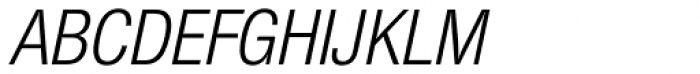 Nimbus Sans Novus Cond Italic Font UPPERCASE