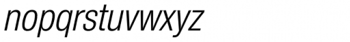 Nimbus Sans Novus Cond Italic Font LOWERCASE