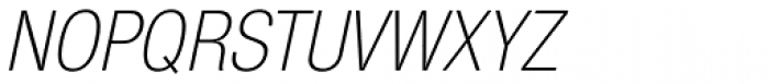 Nimbus Sans Novus Cond Light Italic Font UPPERCASE
