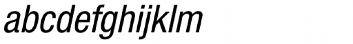 Nimbus Sans Novus Cond Medium Italic Font LOWERCASE