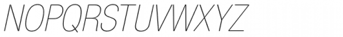 Nimbus Sans Novus Cond UltraLight Italic Font UPPERCASE