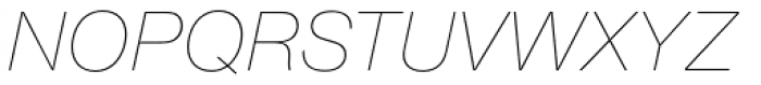 Nimbus Sans Novus UltraLight Italic Font UPPERCASE