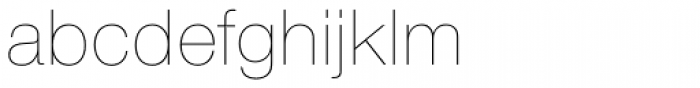 Nimbus Sans Novus UltraLight Font LOWERCASE