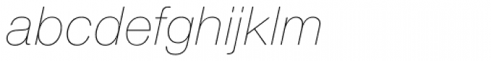 Nimbus Sans Round Ultra Light Italic Font LOWERCASE