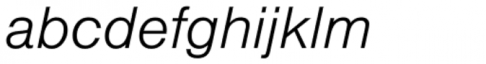 Nimbus Sans Thai Light Italic Font LOWERCASE