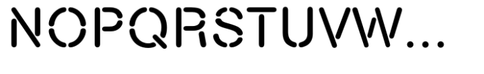 Nimbus Stencil Std Standard (D) Font UPPERCASE