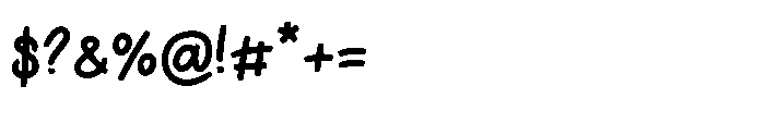 Nimella Script Font OTHER CHARS