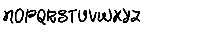 Nimella Script Font UPPERCASE