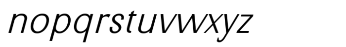 Nimora Extra Light Italic Font LOWERCASE