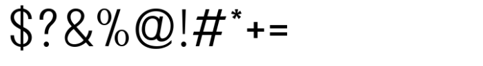 Nimora Extra Light Font OTHER CHARS