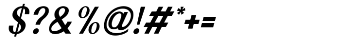 Nimora Medium Italic Font OTHER CHARS