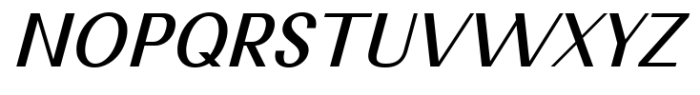 Nimora Medium Italic Font UPPERCASE