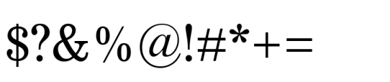 Nimrod Paneuropean Regular Font OTHER CHARS