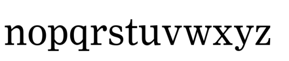 Nimrod Paneuropean Regular Font LOWERCASE