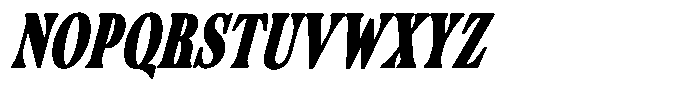 Nimuhinz  Bold Italic Regular Font UPPERCASE