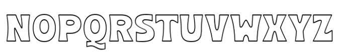 Nineties Scooter Line Font UPPERCASE